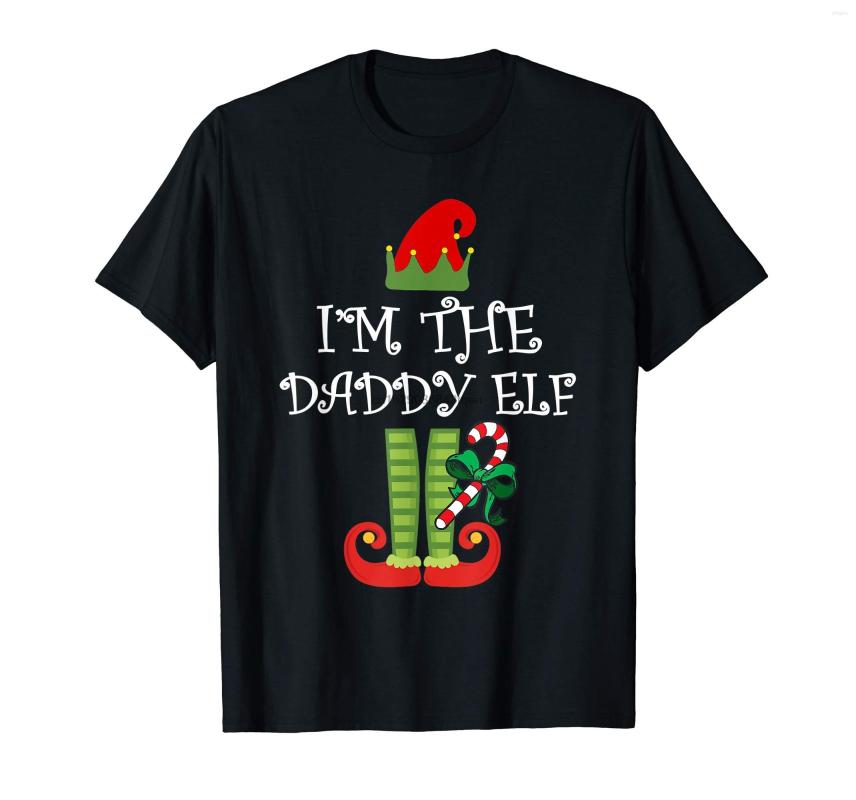 

Men' T Shirts I'm The Daddy Elf Matching Family Group Christmas Shirt T-Shirt-Men' T-Shirt-Black, Men-darkpurple