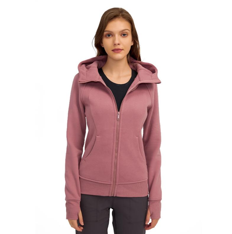 

Yoga Sweatshirt Scuba FullZip Hoody Hoodies Outdoor Fleece Thicken Sweaters Gym Clothes WomenTops Workout Fitness Thick Yo8852728, Mix order(please mark the color)