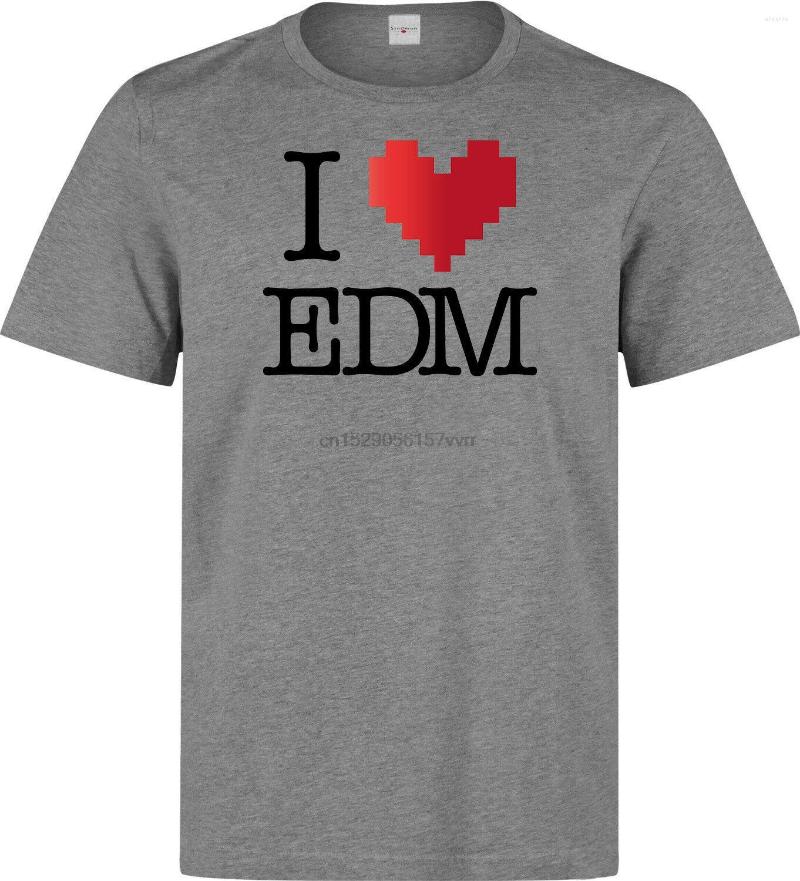

Men' T Shirts I Love EDM Electronic Dance Music Slogan Men (woman Available) Grey Shirt(1, Men-darkpurple
