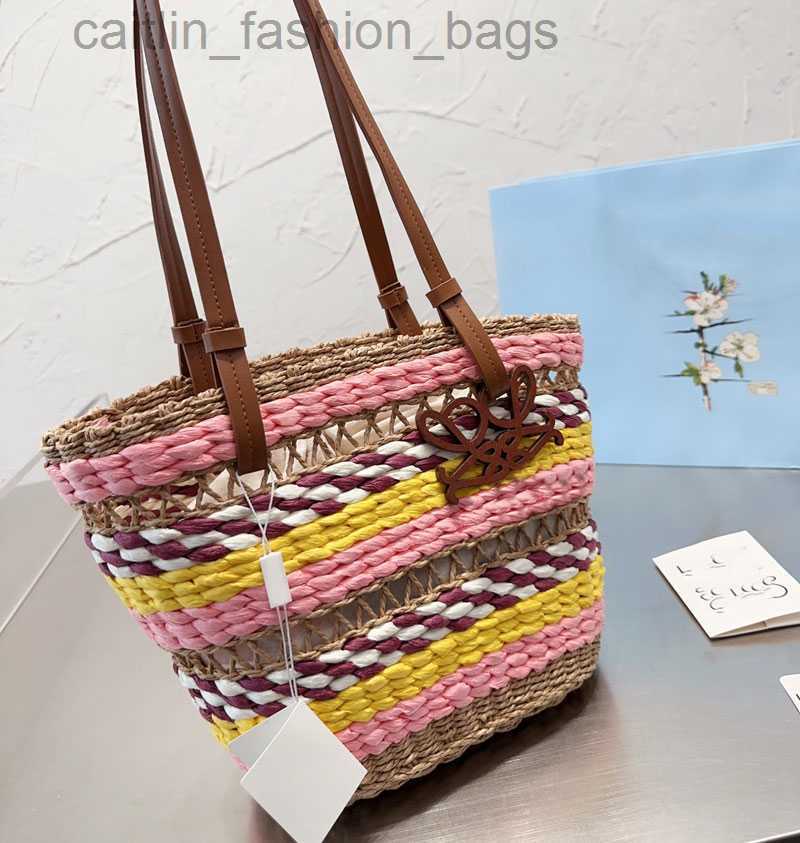 

Totes Totes Bag Women Knitted Designer Shopping Bag Bohemian Vintage Style Beach bags Fahsion Casual Handbag No Box