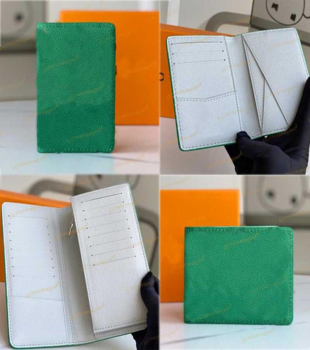 

2021 mens wallet women designer purse high quality Green canvas leather credit card holder fashion short blue purses Long zipper h9224714, White