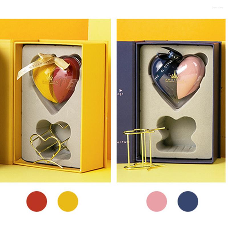

Makeup Sponges 2pcs Beauty Egg Super Soft Powder-free Sponge Gourd Puff Oblique Cut Dry And Wet Dual Purpose With Shelf Valentine's Day