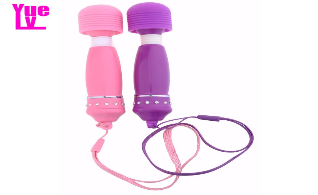 

YUELV Portable Mini AV Magic Wand Vibrator Gspot Vibrating Massager Female Orgasm Clitoral Stimulator Adult Sex Toys For Women Pr1593614