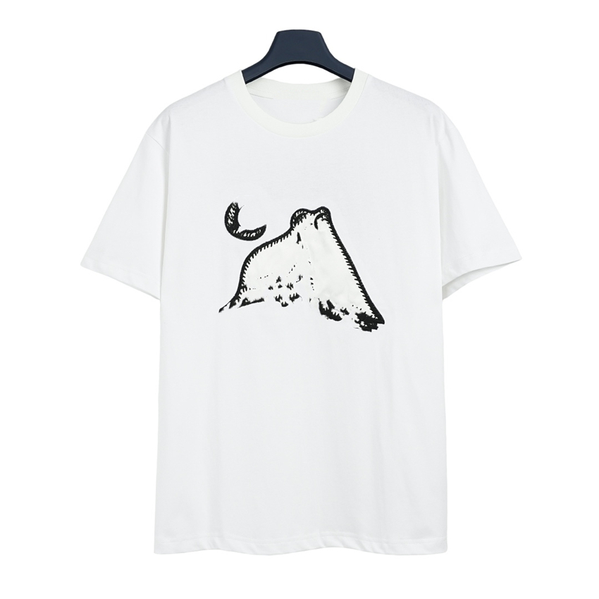 

Men's T-Shirt 2023 Fashionable Men's T-Shirts Lvity cotton anti-wrinkle printed alphabet couple Viutonity casual wear student short sleeve 023-07