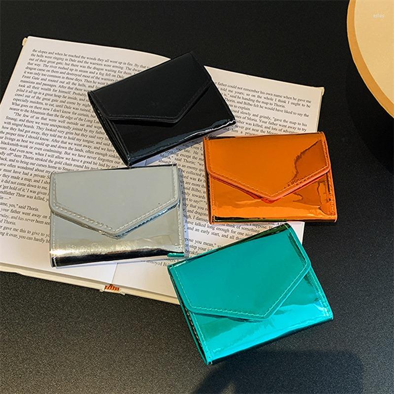 

Card Holders Simple Fashion Lady Holder Purse Women Wallet Pu Leather Small Bags For Female Credential, Black