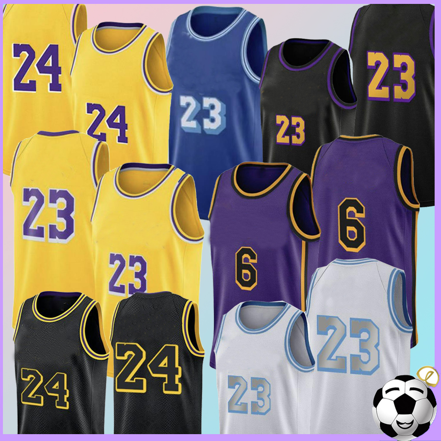 

Mens Basketball Jerseys 6 23 James 24 BRTANT Basketball Jerseys Mens Bryant Lakers Stitched 8 24 outdoor sports New men top, Huren