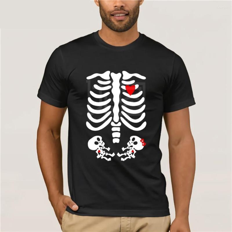 

Men's T Shirts LEQEMAO Mother Baby Skull Twins Heart Mom Maternity Pregnant Skeleton Funny T-Shirt Tee Cool Shirt Men High Quality Tees, New shirzzz37564