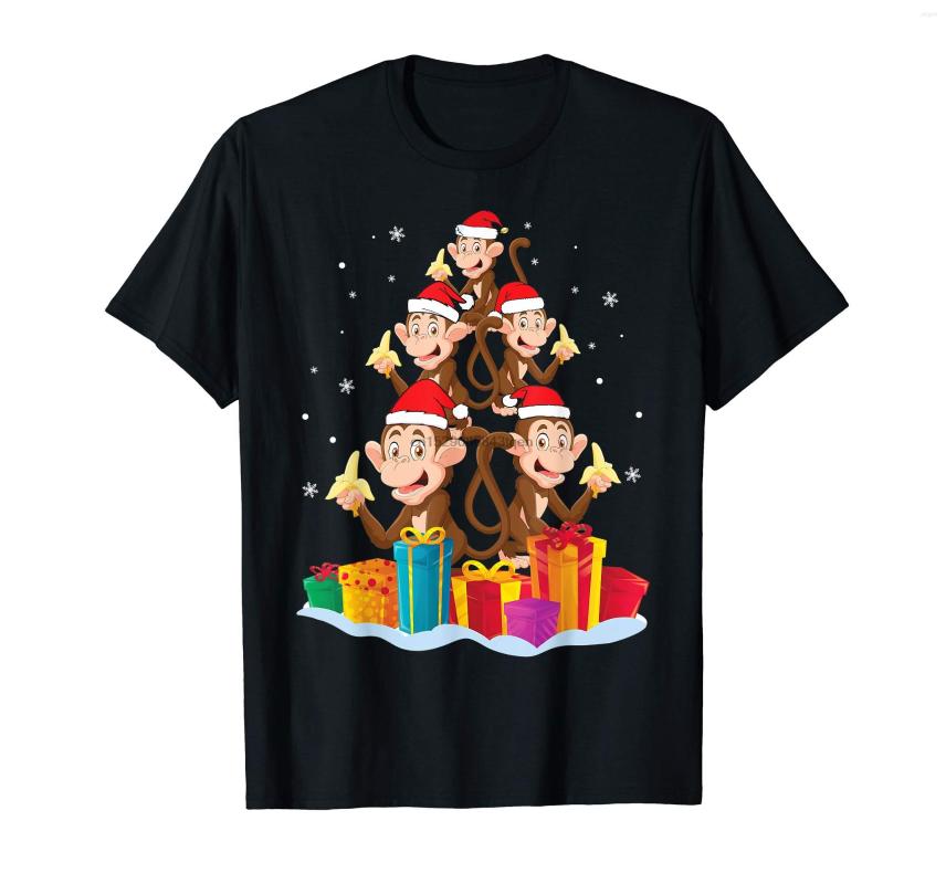 

Men' T Shirts Monkey Xmas Costume And Noel Presents Tree Merry Christmas T-Shirt-Men' T-Shirt-Black, Men-darkpurple