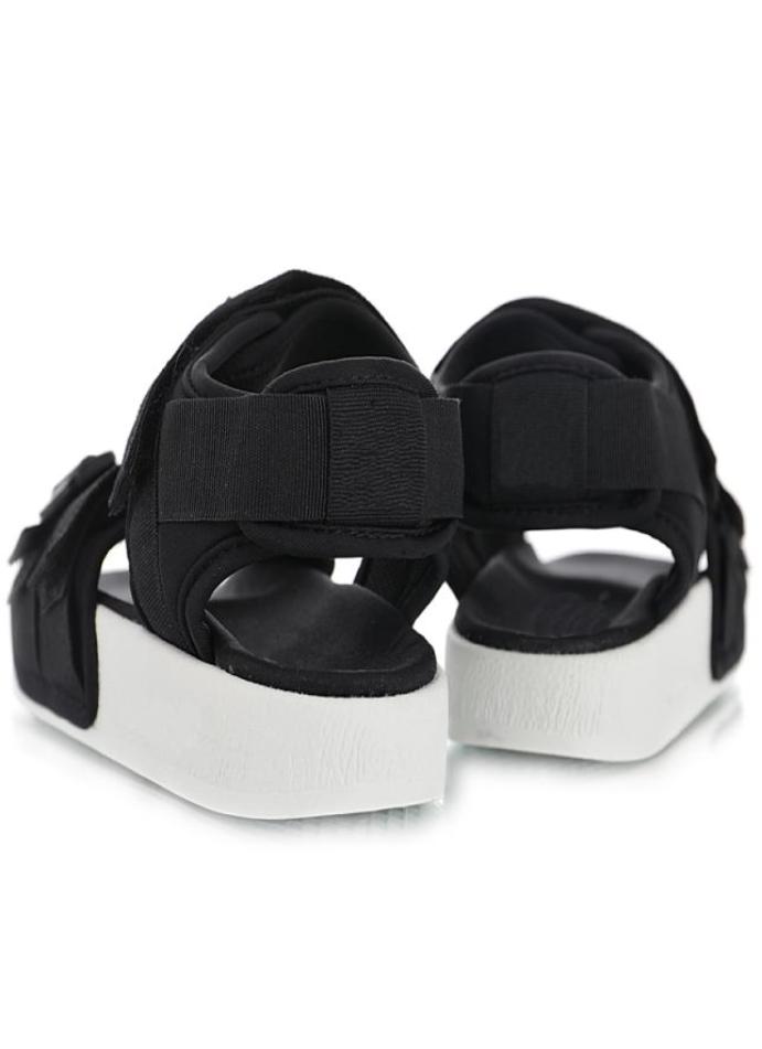 

Adilette Summer wild casual wear sandals quotblack and whitequot Solid color soles logo Logo Summer outing Outdoor pl6779367, Blue