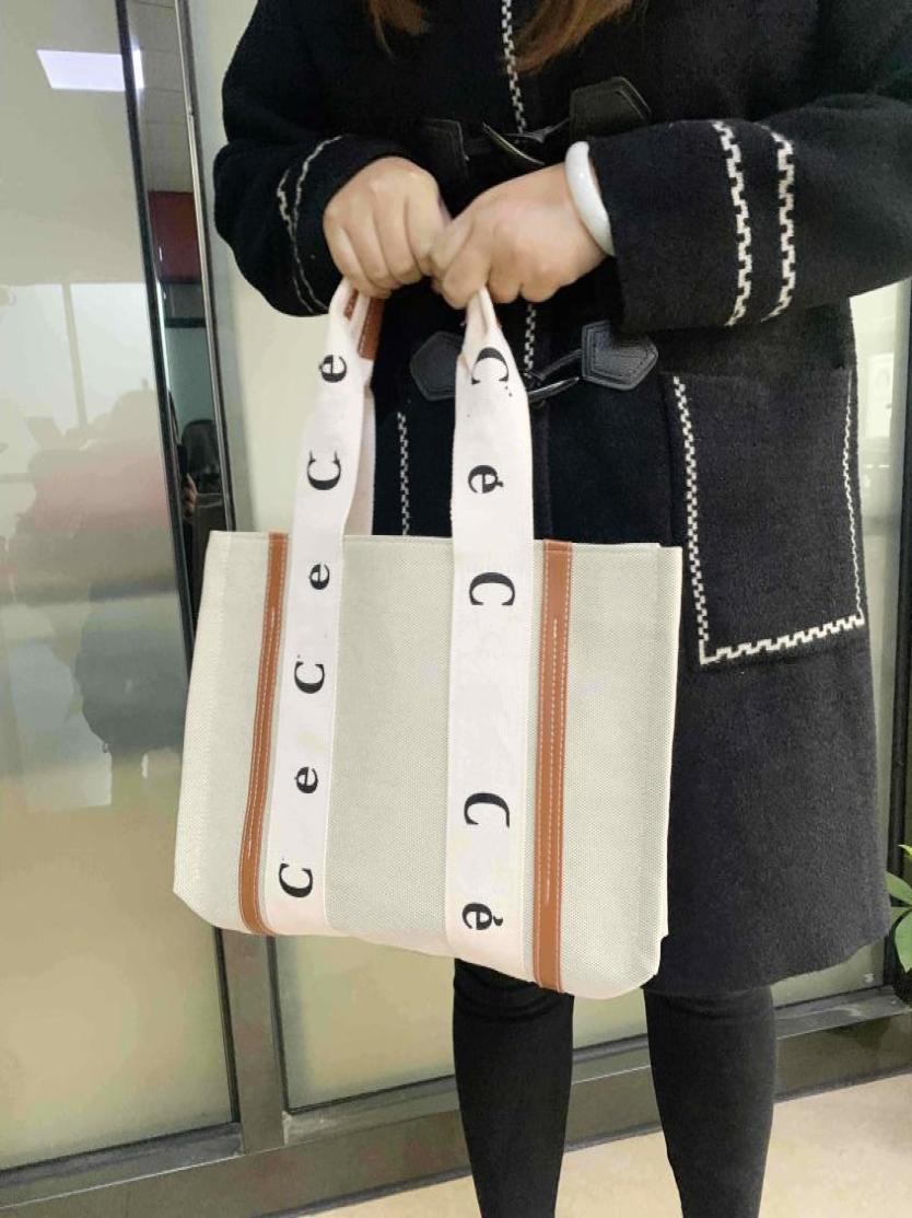 

Canvas Large Capacity LettersTote Bag Women039s Bags ShoppingBag Crossbody Portable BeachBag2232358, Black