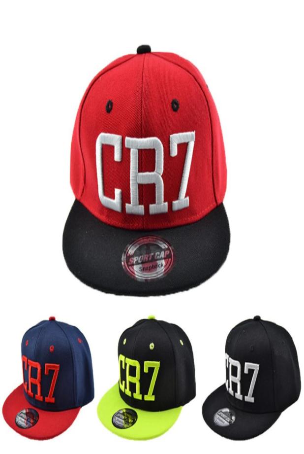 

New Children Soccer Star Ronaldo Embroidery Kids Baseball Cap Hat Bone Boys Girls Sports Snapback Hiphop Caps Gorras7162516, Red