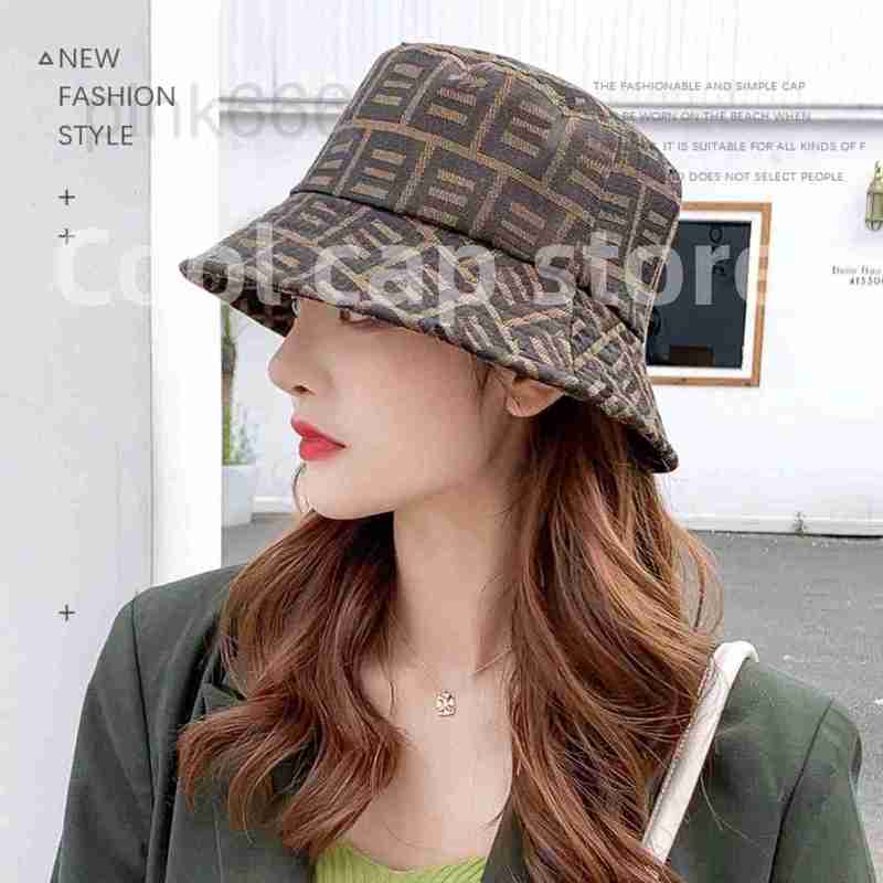 

Wide Brim Hats & Bucket Designer 2023 Luxury Brand Hat Fisherman Outdoor Travel Sun Cap Bob for Men and Women 3PBA, Auburn