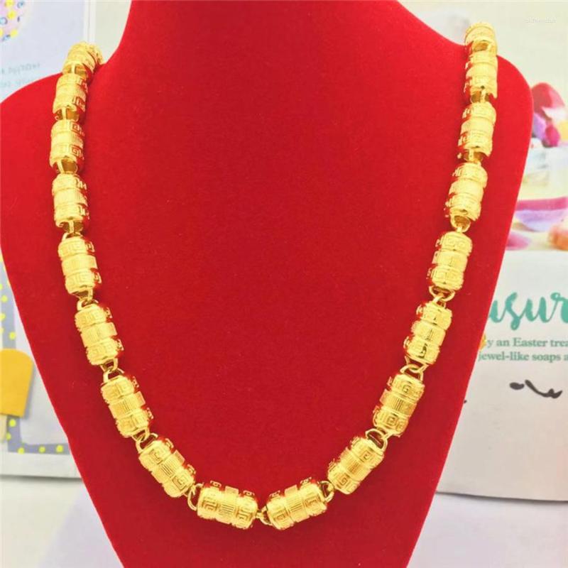 

Chains FASHION LUXURY 14K GOLD MEN'S NECKLACE FOR WEDDING ENGAGEMENT ANNIVERSARY JEWELRY THICKED YELLOW CHAIN GIFTS MALE