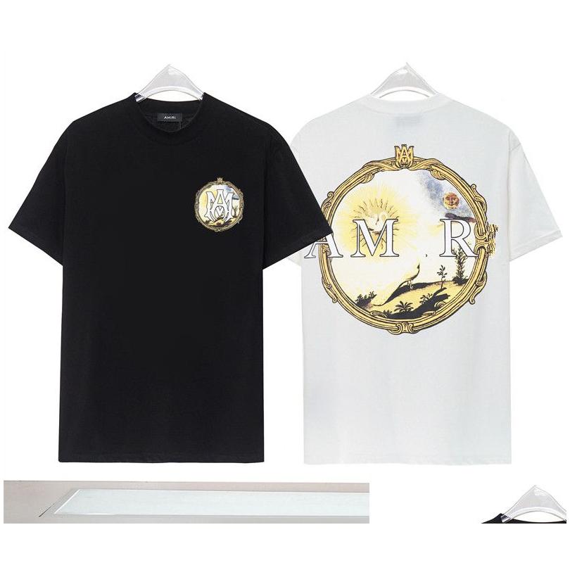 

Men'S T-Shirts Mens Letter Print T Shirt Luxury Black Fashion Designer Summer High Quality Top Short Sleeve Tshirts Drop Delivery Ap Dhiwb, 19