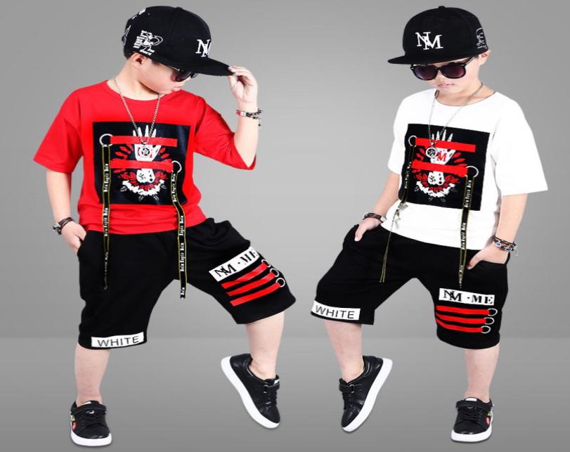 

2019 Summer Kids Clothes Set For Boy Outfits Suit Children Clothes Set 2 Piece Short Boys Clothes 3 4 6 7 8 10 11 12 14 16 Years J2965080, White