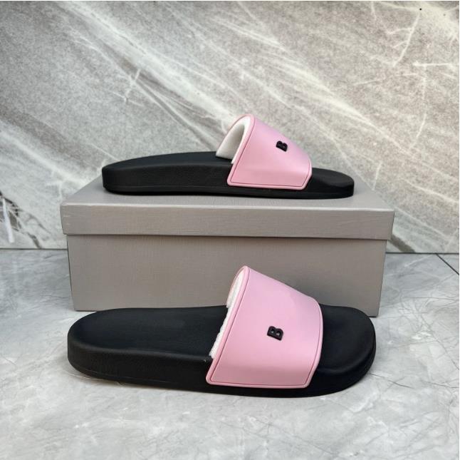 

526 Fashion slipper sliders Paris slides sandals slippers for men women WITH ORIGINAL BOX Hot Designer unisex beach flip fsARQAA, A+
