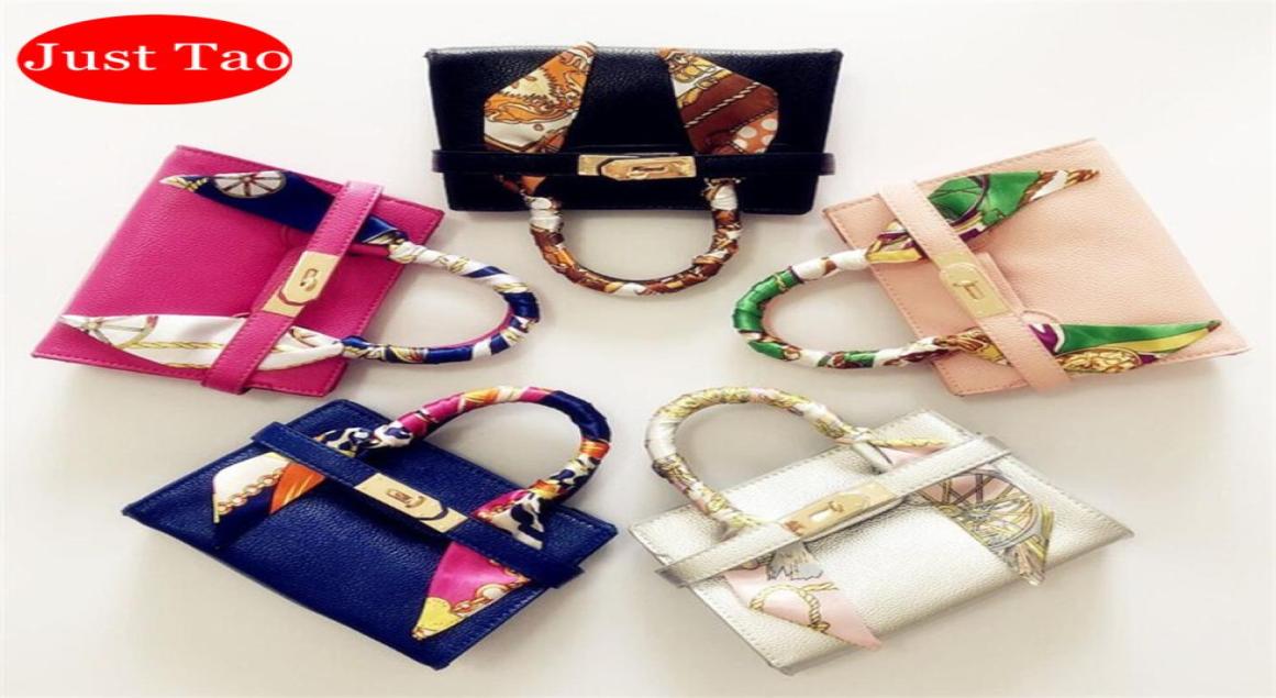 

Just Tao Kids mini shoulder bags Girls Fashion leather handabgs Toddlers lovely messenger Bags Kids classic totes coin purse Bag 2545172, Purple