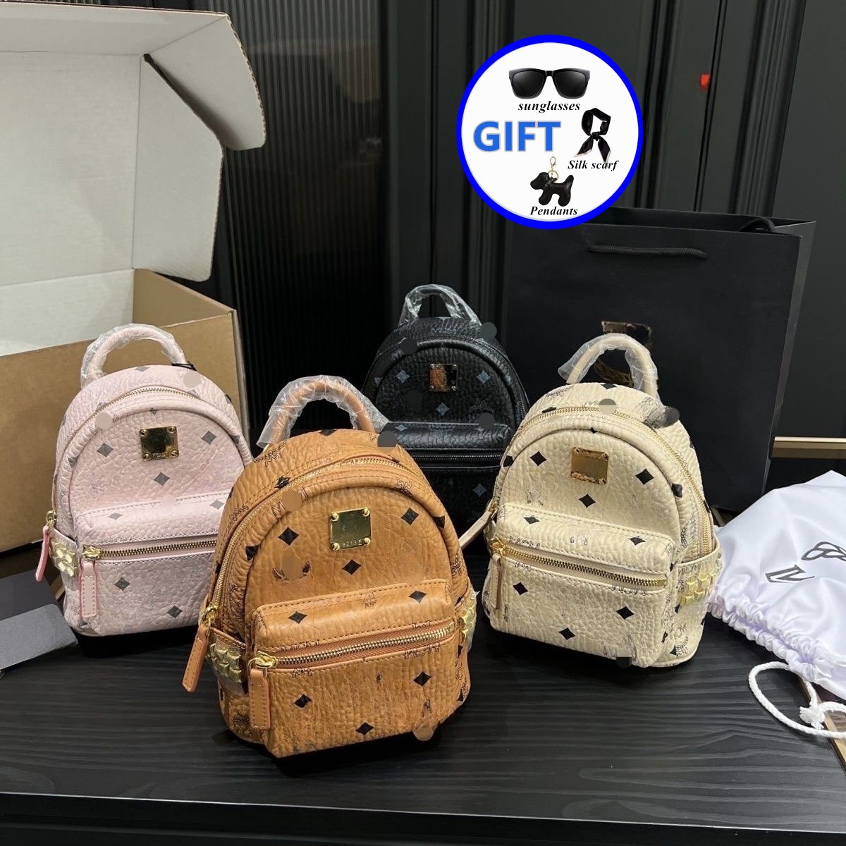 

Designer Bag Designer Retro Backpack Men's and Women's Genuine Leather Backpack School Bag Travel Essential Backpack, As shown in the figure