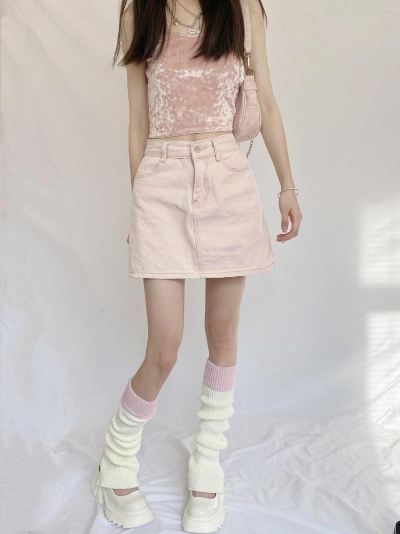 

Women Socks Winter Knitted Woolen Contrast Color Leg Cover All-Match Thin Button Horn Matching Girl Subculture Pile