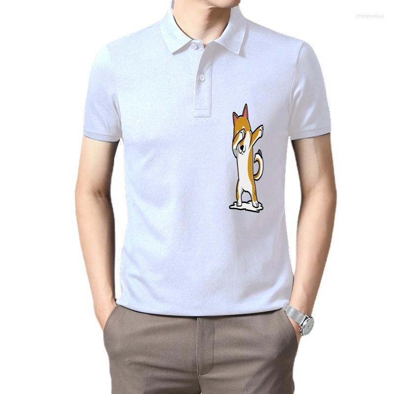 

Men's Polos Funny Shiba Inu Dabbing T Shirt Men Short Sleeve Humor Japanese Dog Lover Gift T-shirt Casual Tshirt Cotton Tee Top, Rose red 11