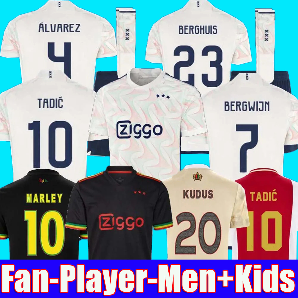 

TADIC 23 24 Soccer Jerseys BASSEY BERGHUIS Third black Kit KLAASSEN BERGWIJN MARLEY 2023 2024 away football shirts men kids uniforms CRUYFF KUDUS ajaxs, 23 24 men away player patch