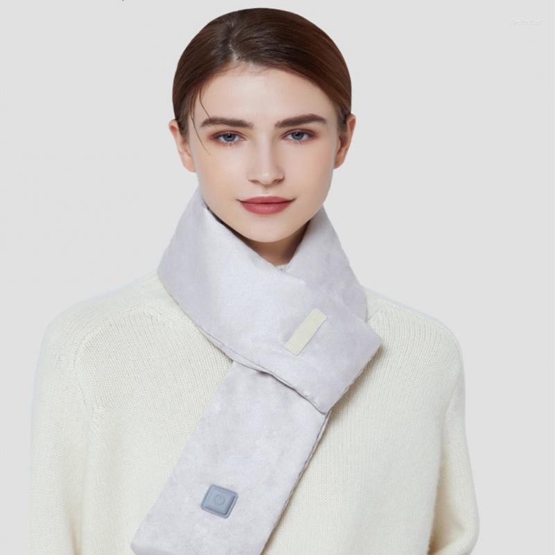 

Scarves Winter Electric Heated Scarf USB Charging Heating Heat Control Neck Warmer For Cycling Camping
