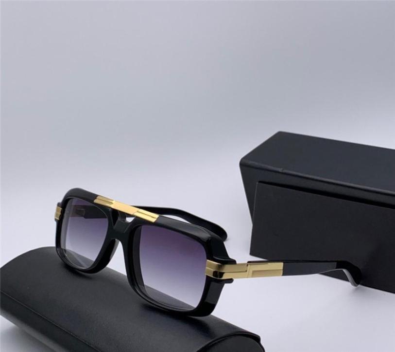 

Vintage Men 663 BlackGold Retro Pilot Sunglasses Grey Gradient Lenses Mens Sunglasses Shades UV400 with box6542933