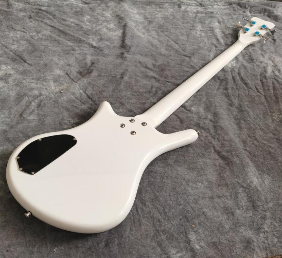 

Custom Prince One Eye White Signature 4 Strings Electric Bass Guitar Hand Work Paint Chrome Hardware3761422