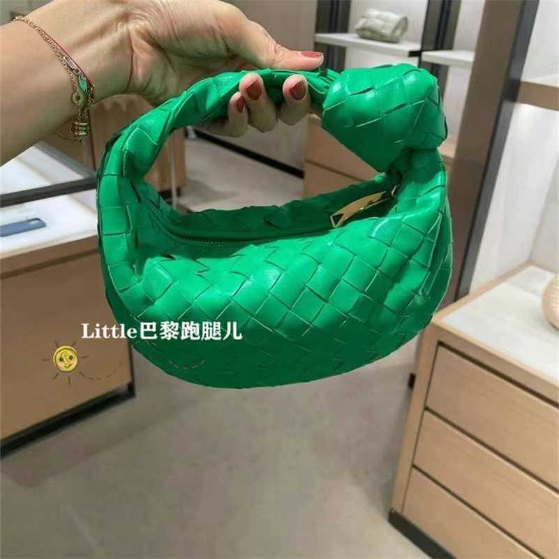 

Bag Luxury Bottegas on the Road Women's Jodie Mini Underarm Woven Knot Mini Venetas Leather Tote Handbags Zc, Caramel