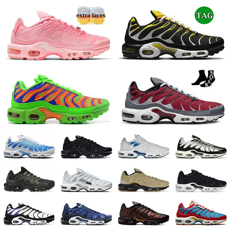 

Sports Tn Plus Running Shoes for Men Women 2023 Special Tns Terrascape Gradient University Blue Black Lime Dusk Orange Oreo Outdoor Sneakers Size 12, A39 40-46