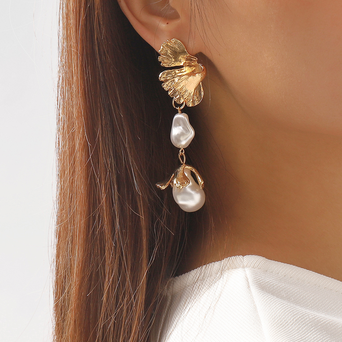 

Earrings For Women Gold Aretes De Mujer Aesthetic Pendientes Lujo Para Mujer Jewelry Drop Boho Bijoux Fashion Flor Luxury Silver