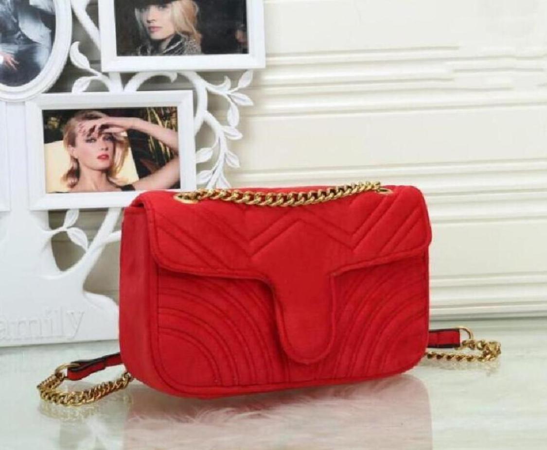 

Red Top quality handbag Marmont velvet bags Gold Chain handbags women famous brands shoulder bag Luxurys Designers Bags purses cha1822898, Sky blue