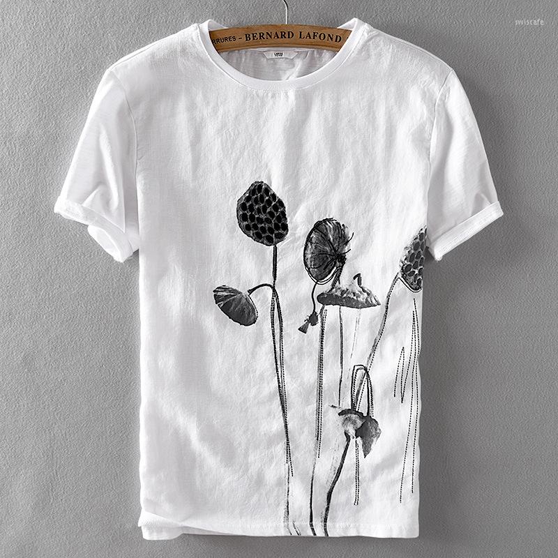 

Men's T Shirts Summer Tshirt Men Short Sleeve O Neck Print Design Casual Shirt Top Selling Product In 2023 For Man, White