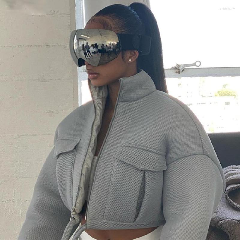 

Women's Trench Coats Simple Solid Color Bread Jacket Women 2023 Winter Tops Street Casual Wear Warm Padded Parka Coat Y2K Jackets, Black