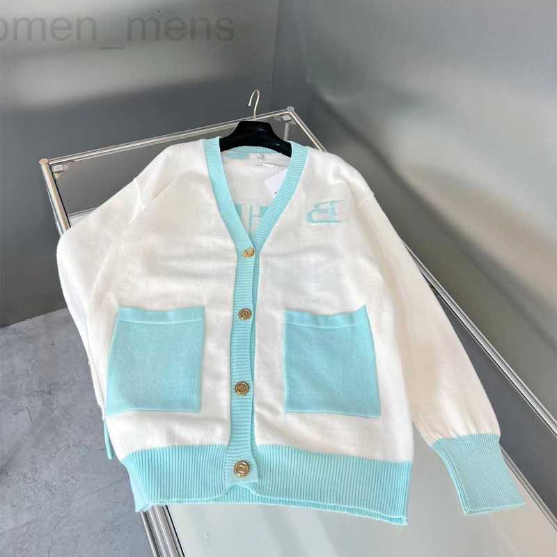 

Women' Knits & Tees designer Ts Autumn and winter ris color mating pcock ue doue pocket fresh college style women' knitted cardigan thin 61FP, Peacock blue color matching