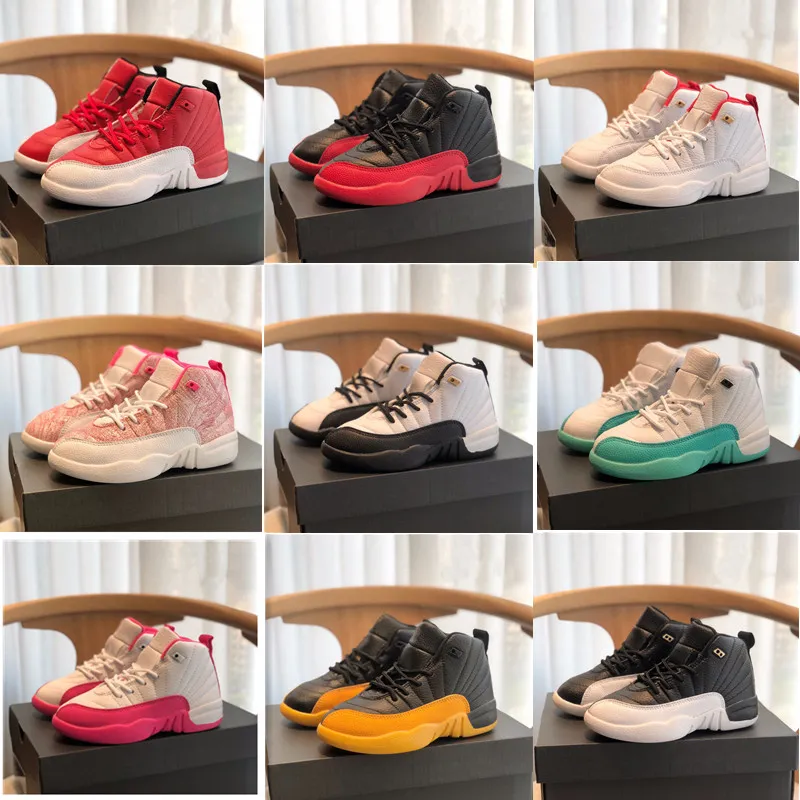 

12S Light Aqua Infant Sneakers Kids Shoes Fiba Preschool Flu Game Youth Gradeschool Arctic Pink Toddler Big Boy Girl Children Lifestyle MZi