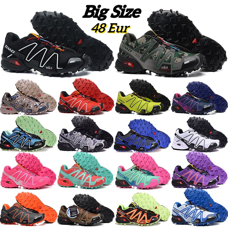 

designer shoes salo mon men Casual Speed cross 3 triple black Hiking Shoes III CS bule yellow green pink red sports sneakers trainers size 36-48 eur, 20