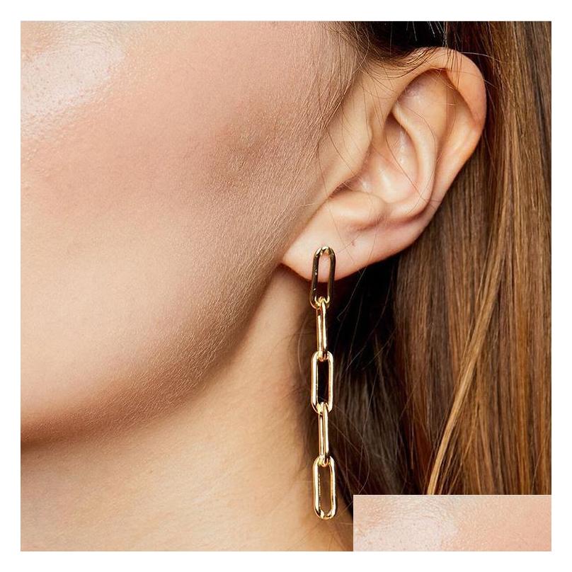 

Dangle Chandelier Link Chain Drop Earrings For Women Punk Girl Crush Gold Sier Color Tassel Earring Fashion Jewelry Gifts Delivery Dhz5U