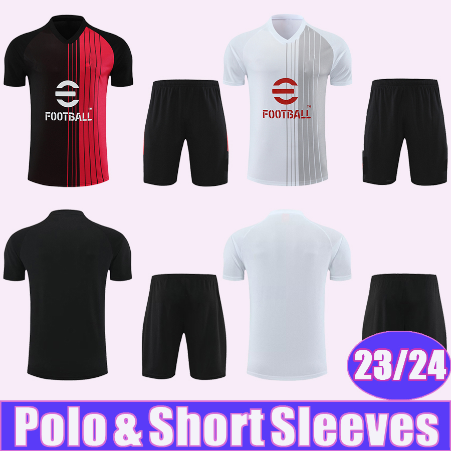 

2023 2024 IBRAHIMOVIC GIROUD Training Wear Short Sleeve Suit Soccer Jerseys BENNACER TONALI THEO BRAHIM A. REBIC A. REBIC Football Shirt, Hyg7046 23 24 training wear suit