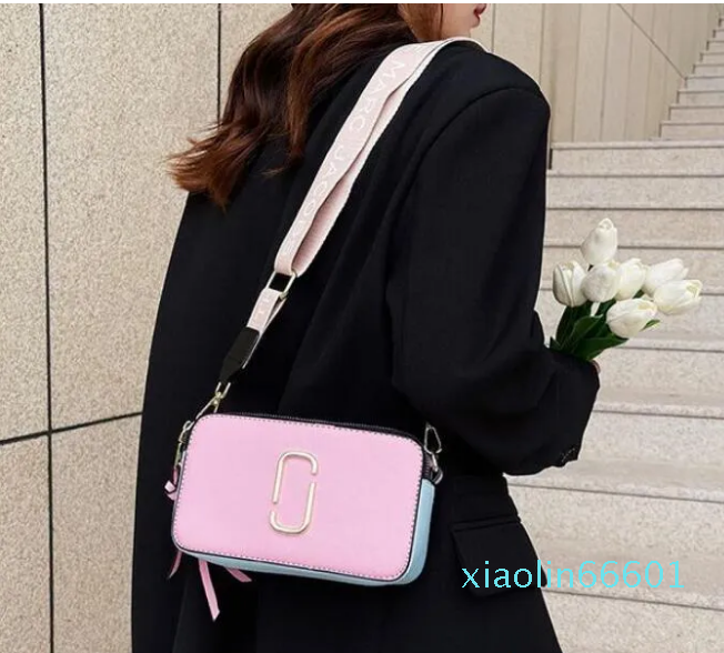 

Designer Fashion bag Ladie Handbag Famous totes Marc Jocobs Snapshot Camera Small Crossbody purse Women Shoulder Bags Messenger cross body 2022100 33, Sky blue