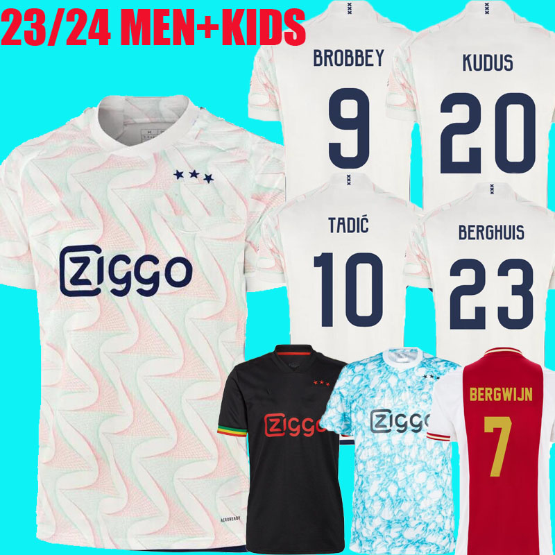 

TADIC 23 24 Soccer Jerseys home BASSEY BERGHUIS Third black Kit BERGWIJN CRUYFF 2023 away Retro football shirts men kids uniforms aJaXS 21 22 special jersey fan player, 22/23 away+patch