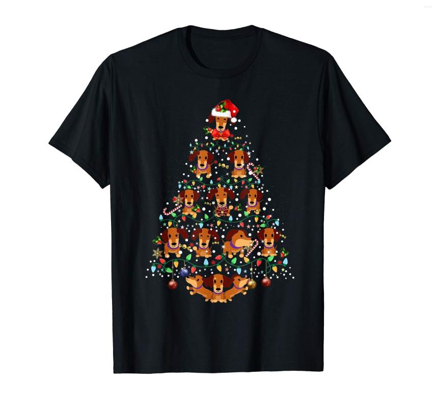 

Men' T Shirts Dachshund Christmas Tree Merry Gift T-shirt-Men' T-Shirt-Black, Men-darkpurple