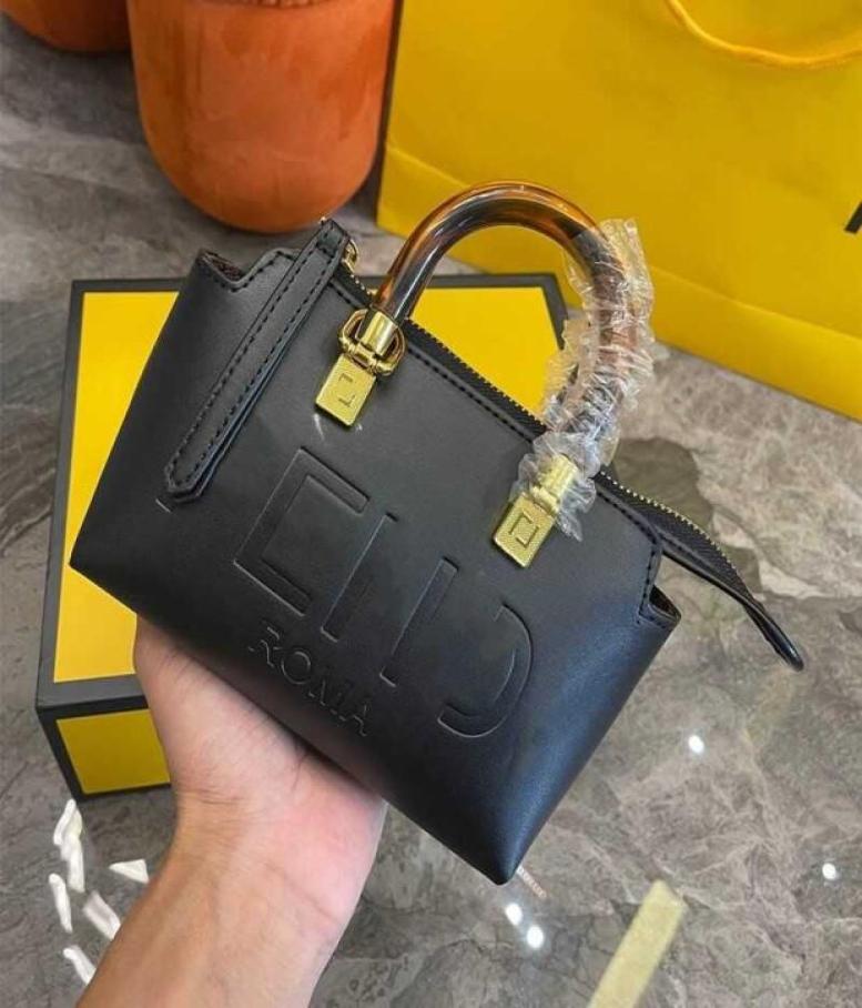 

Fendace Fend 2022 Luxury Designer Bags Shopping Bag Mini By The Way Top quality cow leather Bag Womens tote crossbody fashion shop2000455, Black