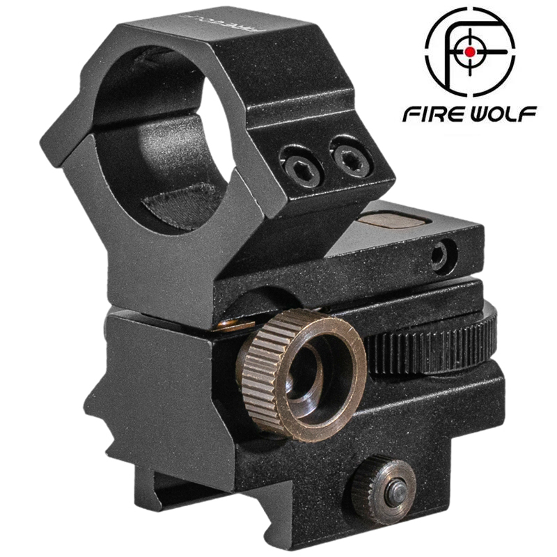 

25.4mm Mount QD Ring Low Profile Double Adjustable Windage Elevation Scope Mount Laser Sight Flashlight Clamps Hunting Holder