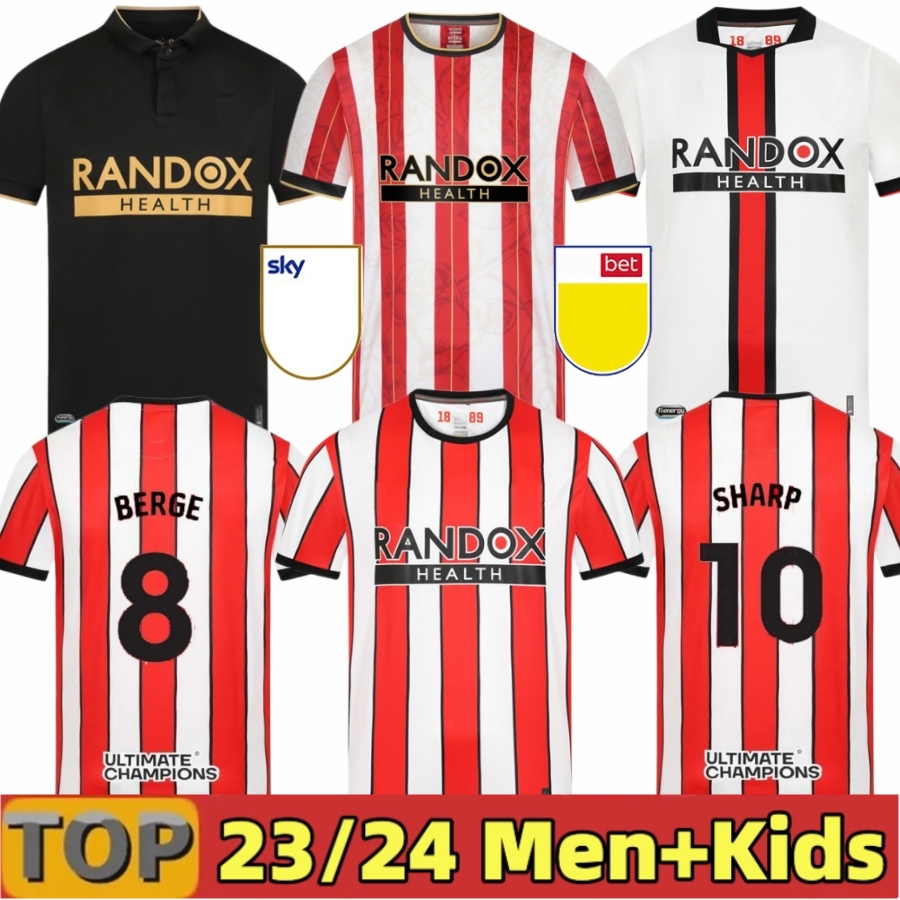 

3XL 22/23 SHEFFIELD soccer jerseys Limited Edition Promotion Kit Sander Berge UNITED John Egan Rhian Brewster Anel Ahmedhodzic Oliver Jayden Bogle football shirt, 22 23 away aldult+patch