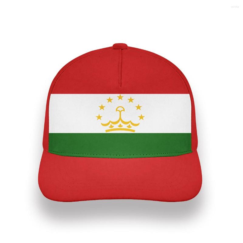 

Ball Caps TAJIKISTAN Male Youth Diy Custom Made Name Number Tjk Hat Nation Flag Tj Tajik Country College Print Po Baseball Cap, 1003