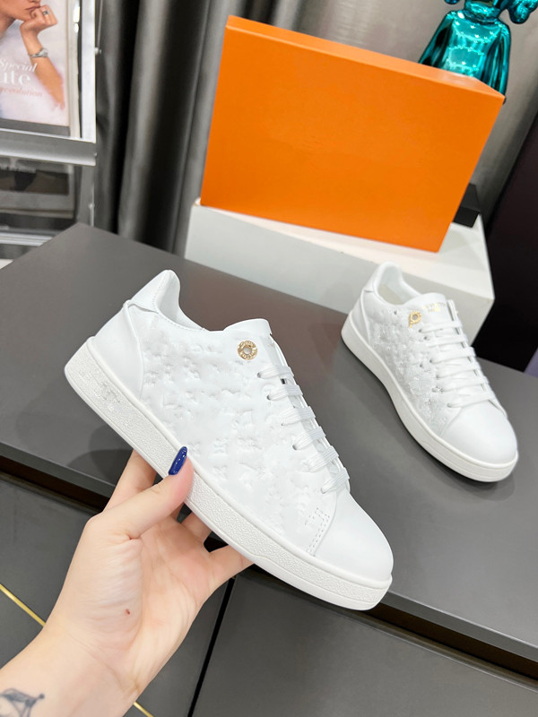 

2023 new Luxury Men Womens fashion Shoes Lace-up Flat Platform designer sneaker Black Genuine Leather Air 0523, 01