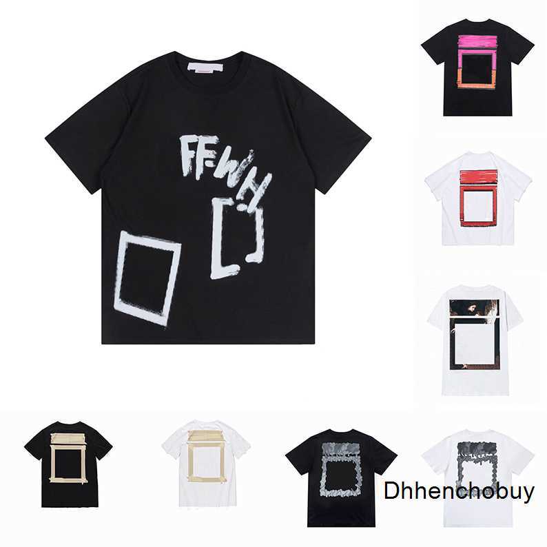 

Offs Tshirts Mens T-Shirts Loose Tees Tops Man S Casual Shirt Luxurys Clothing Street Shorts Sleeve White Clothes Summer D85Y, 18