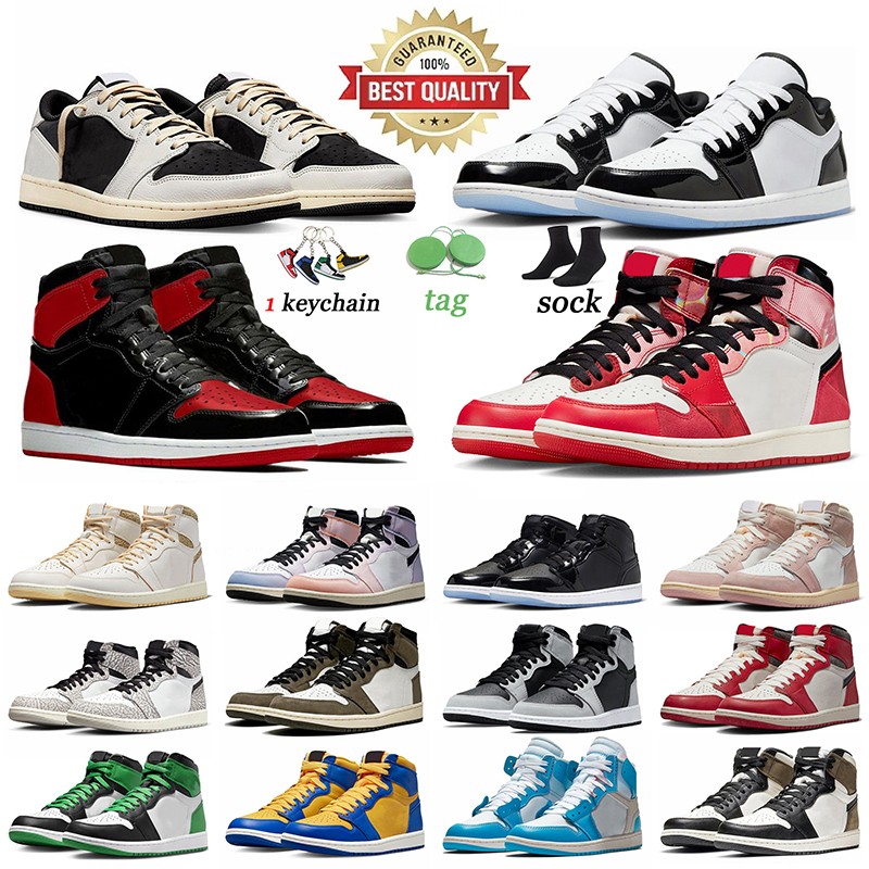 

jumpman 1 basketball shoes men women 1s Washed Pink Olive Reverse Laney Mocha Black Phantom Lost And Found Concord Low Denim mens trainers outdoor sports sneakers, Royal suede