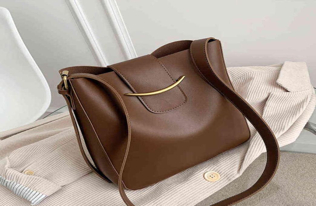 

NXY Bags 2 Pcsset Vintage Simple Small PU Leather Bucket Crossbody For Women 2022 Designer Lady Black Shoulder Handbags 2206084429169, Army green